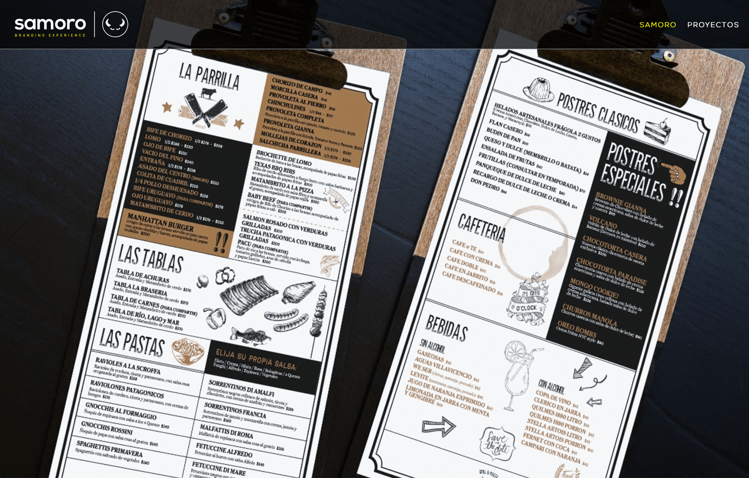 Web design Samoro Branding - Delosantos Design