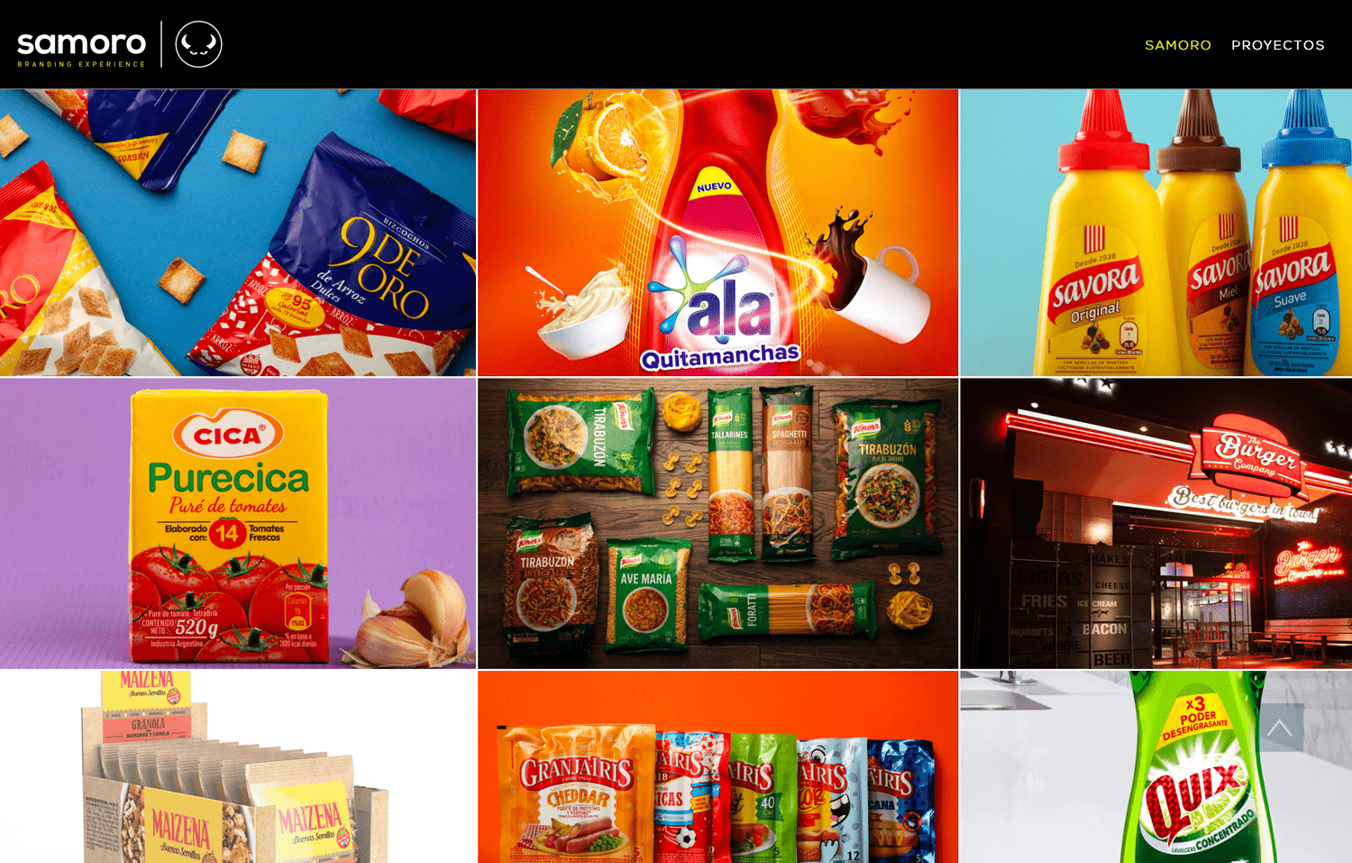 Web design Samoro Branding - Delosantos Design