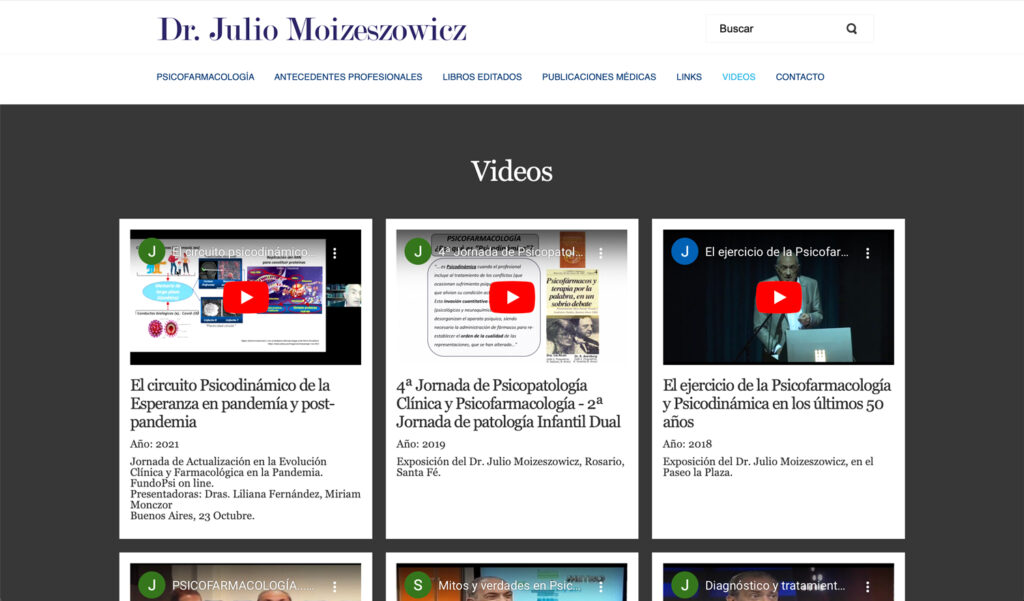 Moizeszowicz website design by Delosantos Web Design